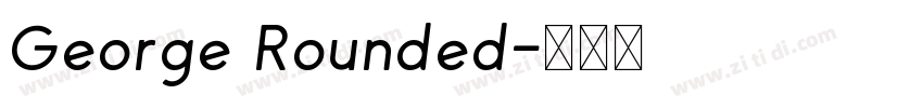 George Rounded字体转换